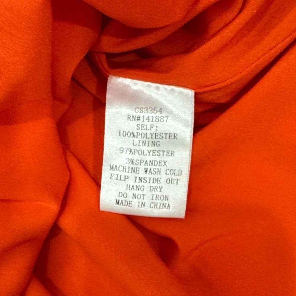 Chloe Dao Ruffled Mini Skirt in Vibrant Orange - Picture 3 of 3